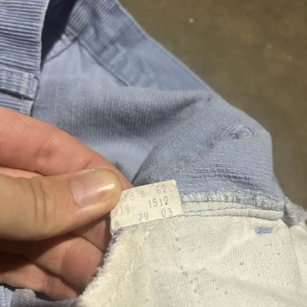 Vintage 70s Levi's 519 Blue Slim Fit Corduroy Pants 32x31